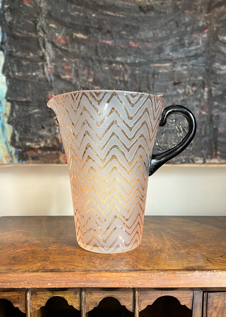Peach Chevron Cocktail Jug