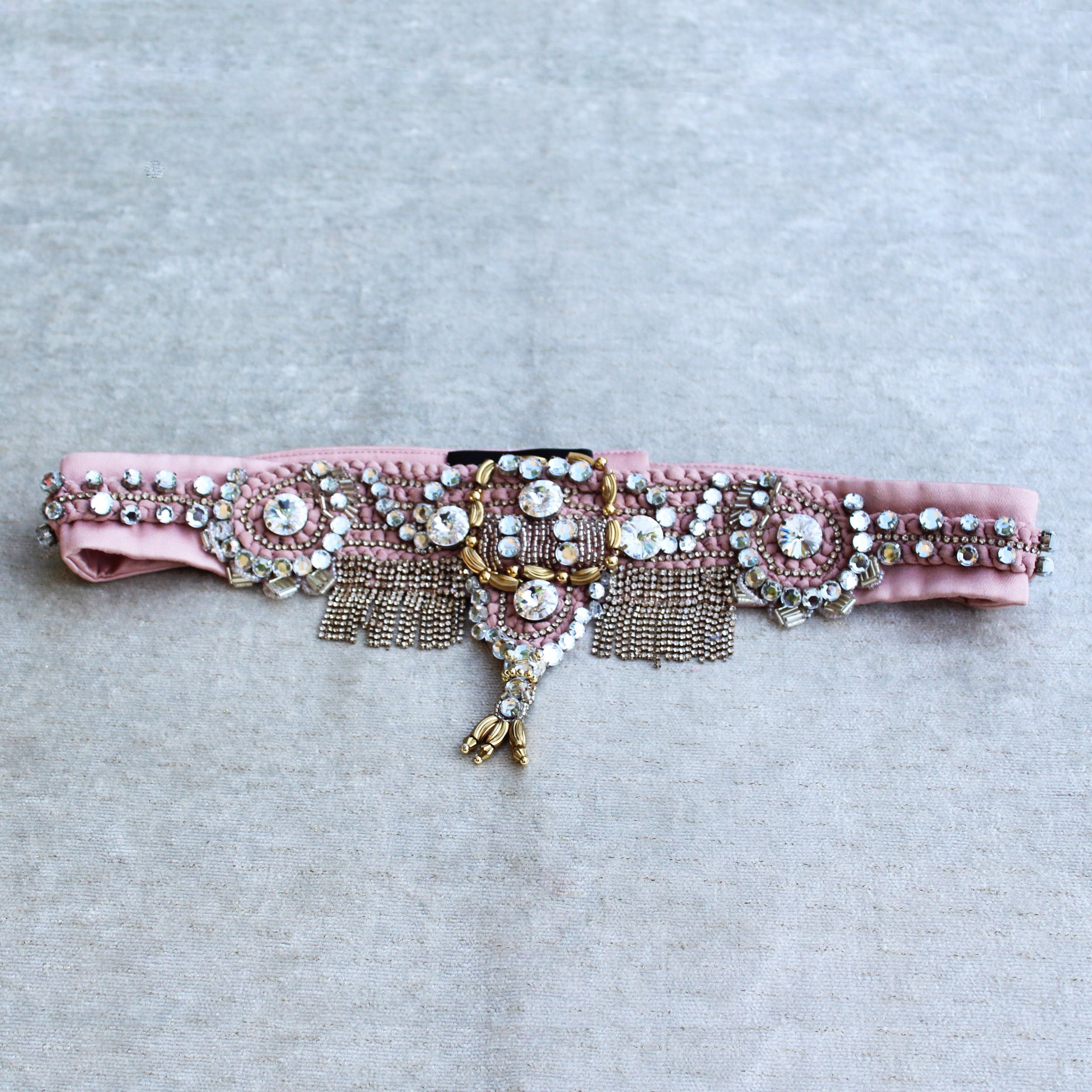 Embellished Pink Belt