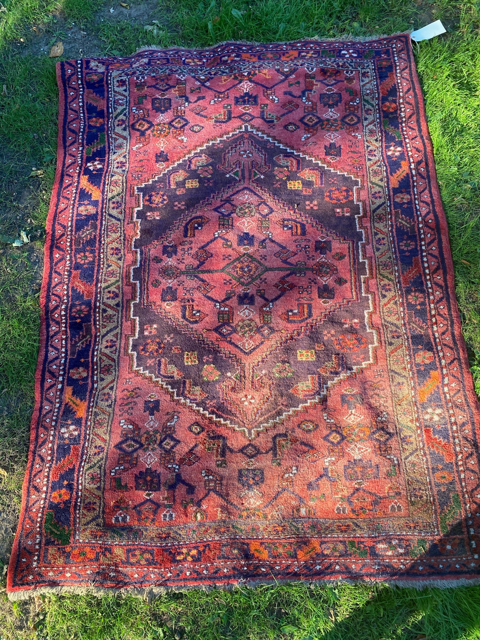 Vintage Persian Style Red Rug