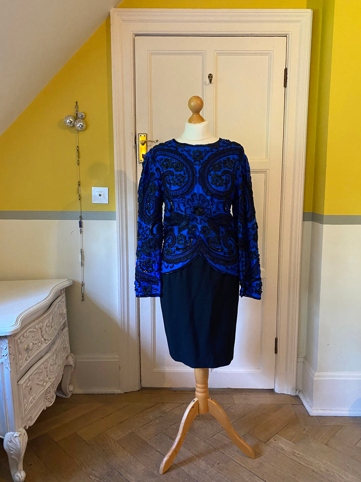 Raiment Beaded Vintage Silk Top