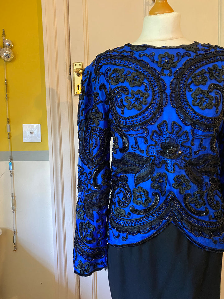 Raiment Beaded Vintage Silk Top