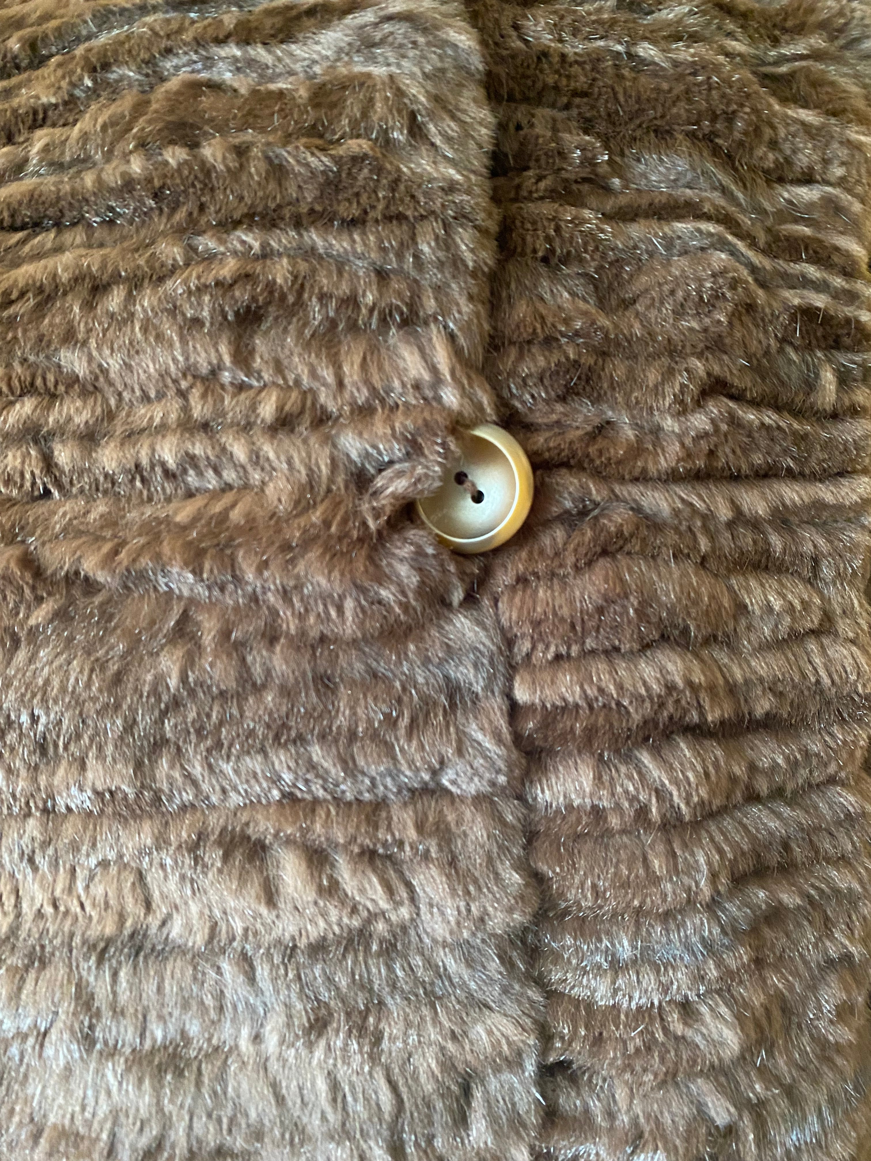Reversible Brown Fur Coat