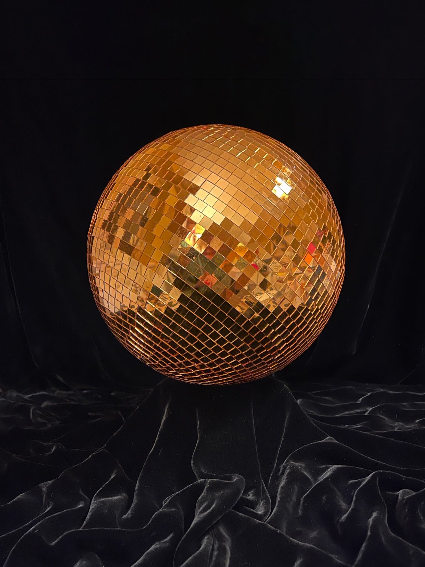 Copper Glitter Disco Ball