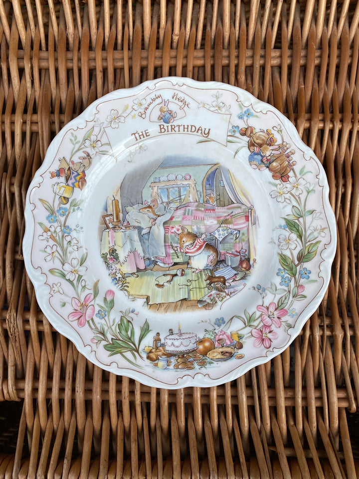 Royal Doulton Brambly Hedge The Birthday Plate