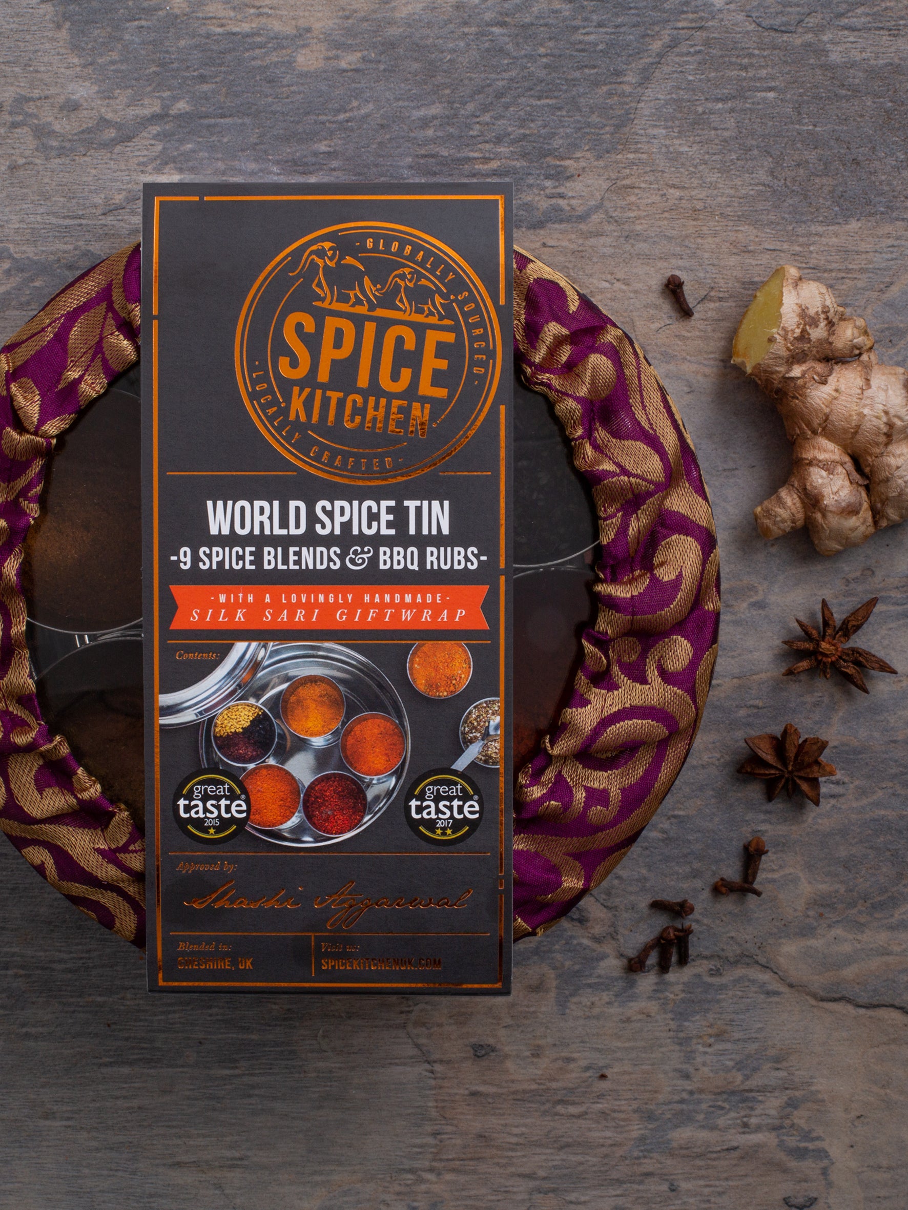 World Spice Blend & BBq Rub Spice Tin