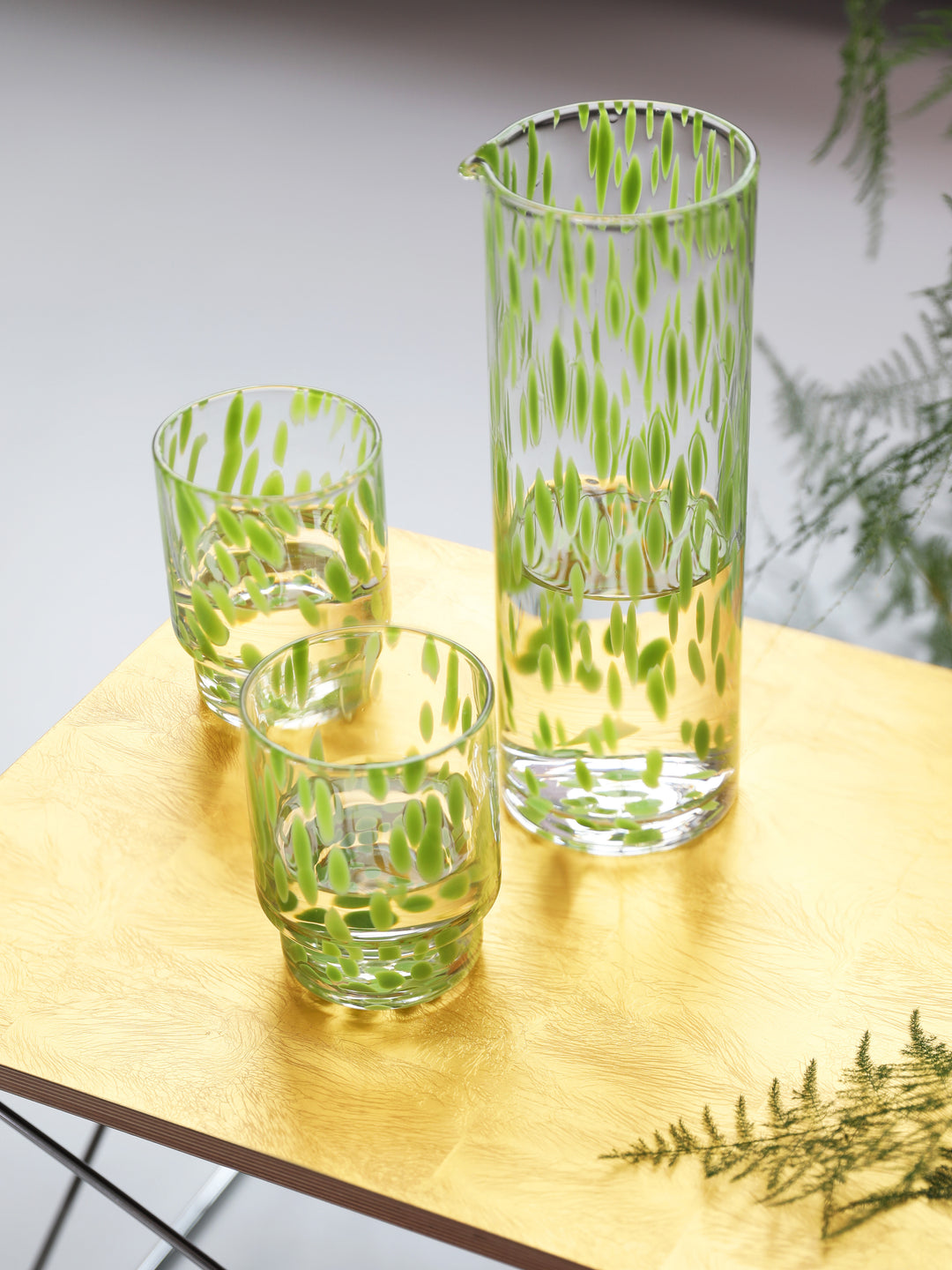 Green Tortoiseshell Carafe