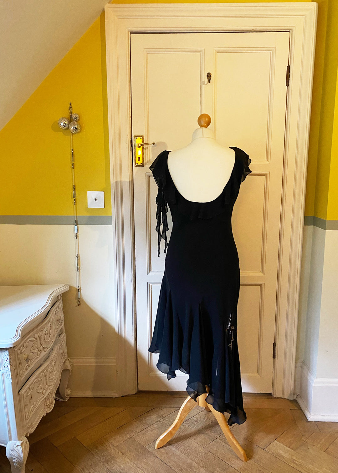 Sahari Black Evening Dress