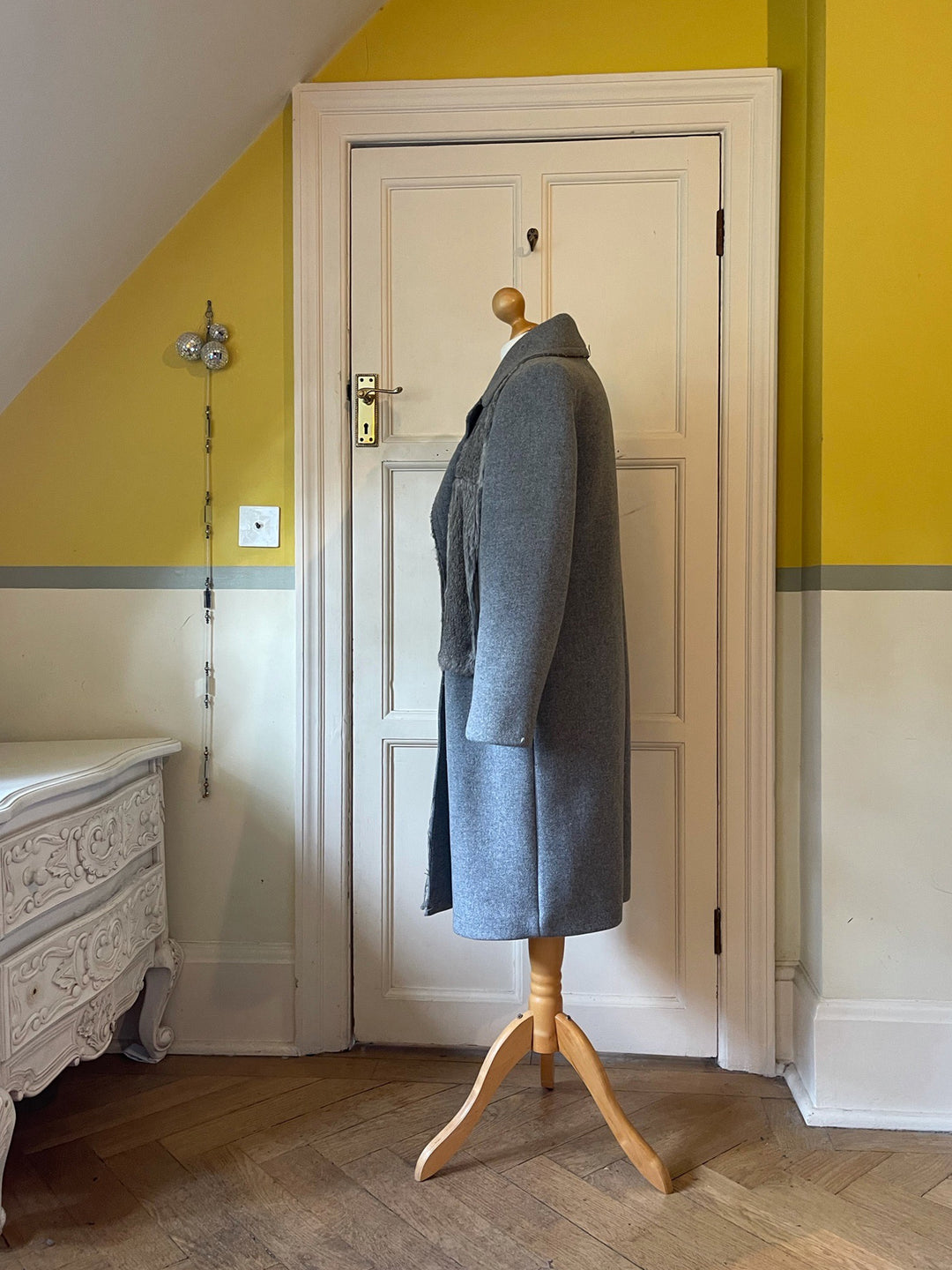 Sandro Fur Grey Coat