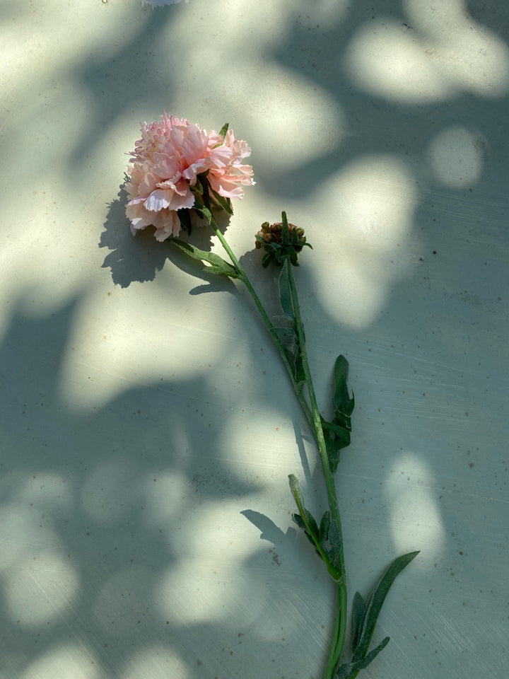 Faux Scabiosa Flower Stem