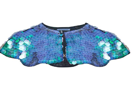 Rosa Bloom Sequin Cape