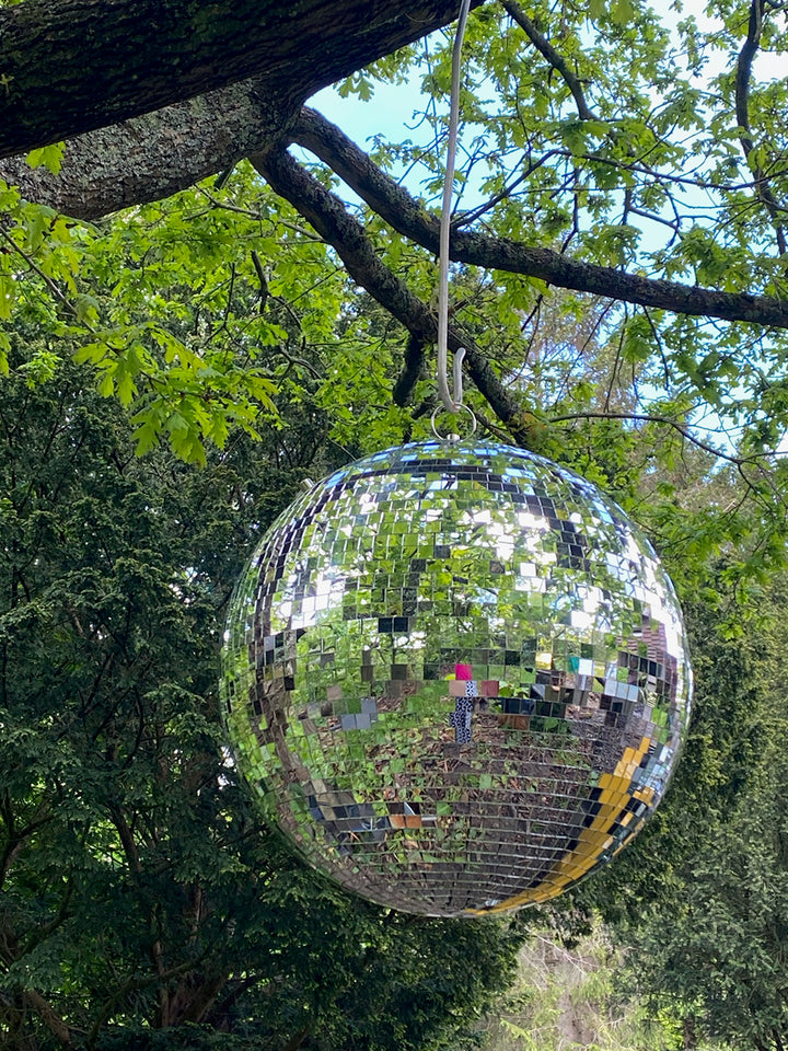 Silver Glitter Disco Ball