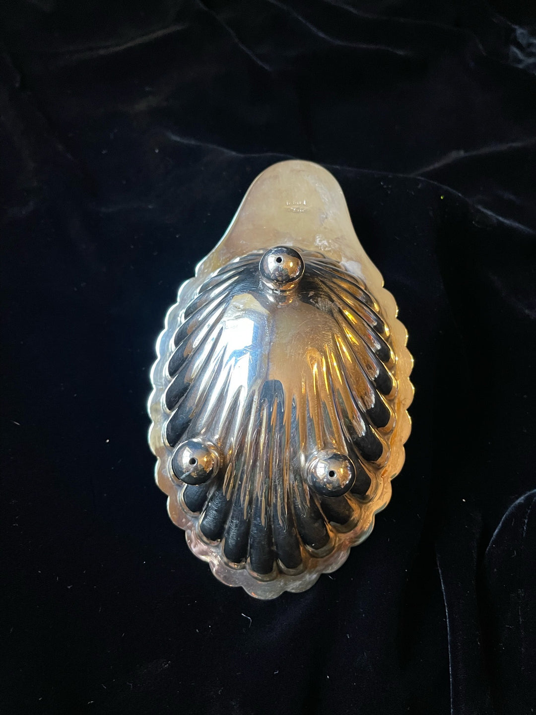 Silver Plated Shell Serving Dish
