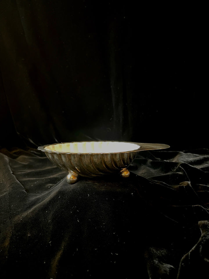 Silver Plated Shell Serving Dish