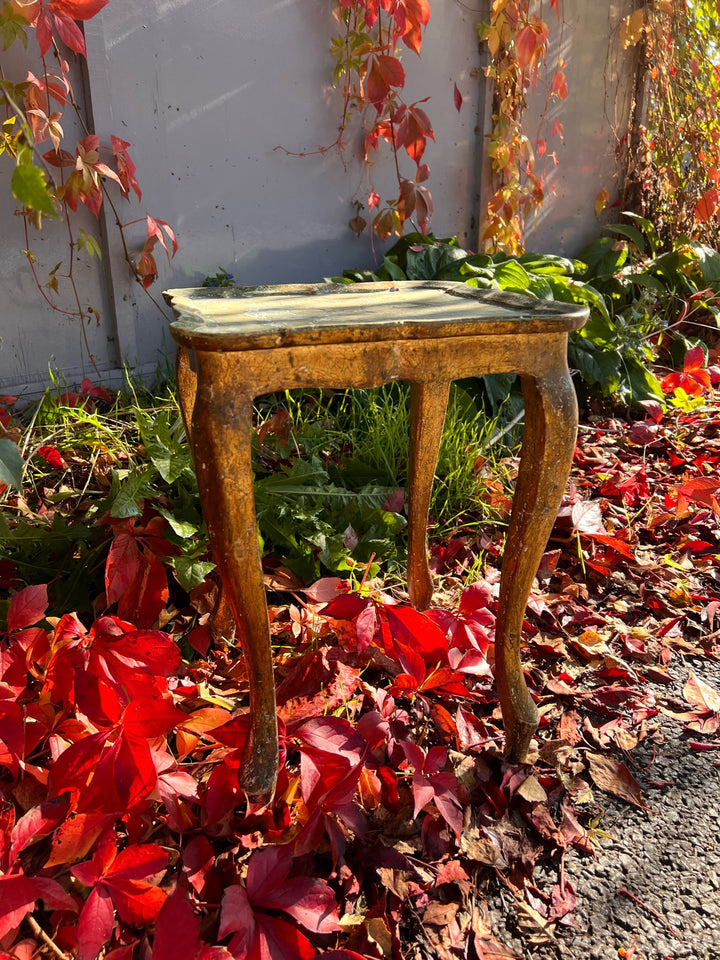 Small Square Florentine Gold Table