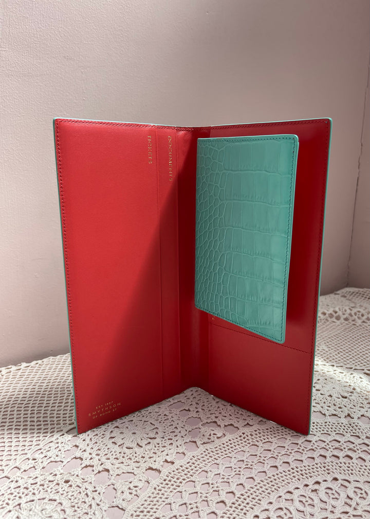 Smythson Travel Wallet with Passport Holder