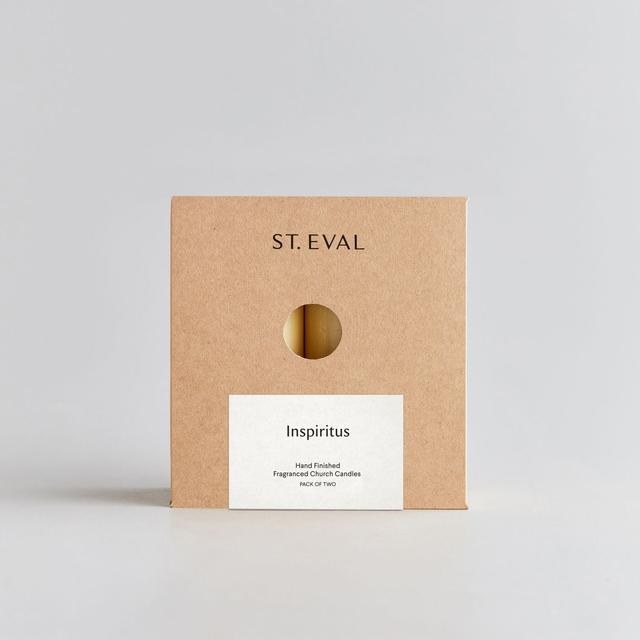 St Evals Inspiritus Pair of Pillar Candles