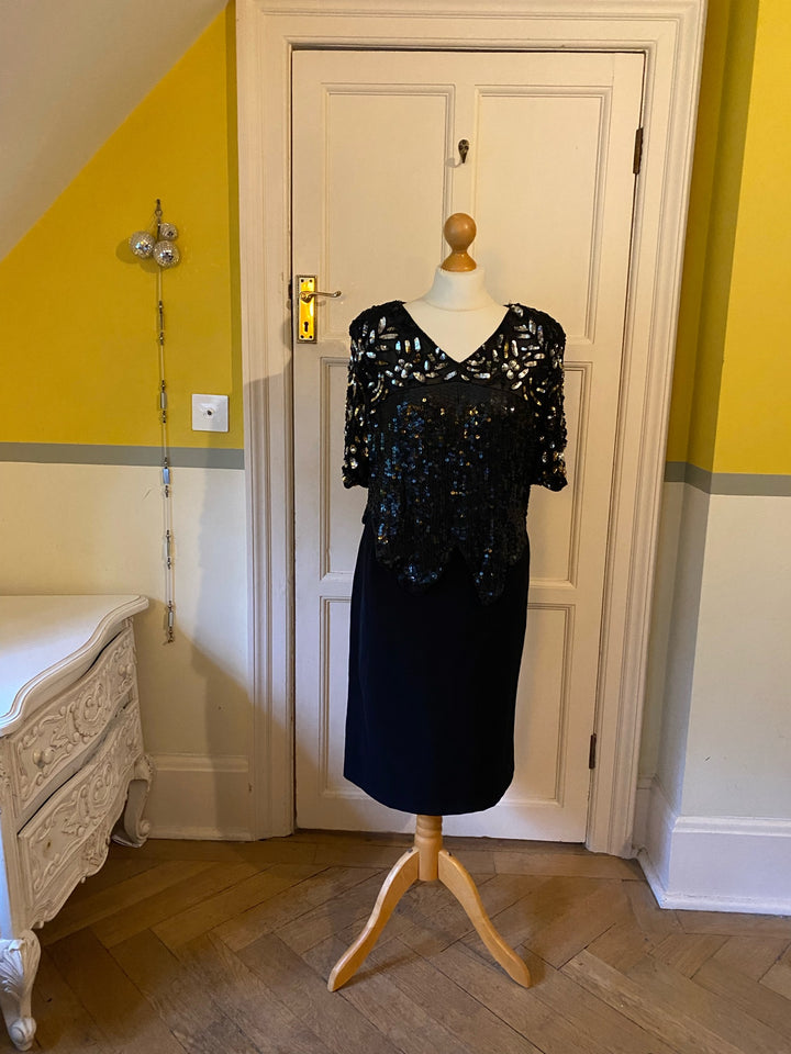 Sudi Black Embellished Top