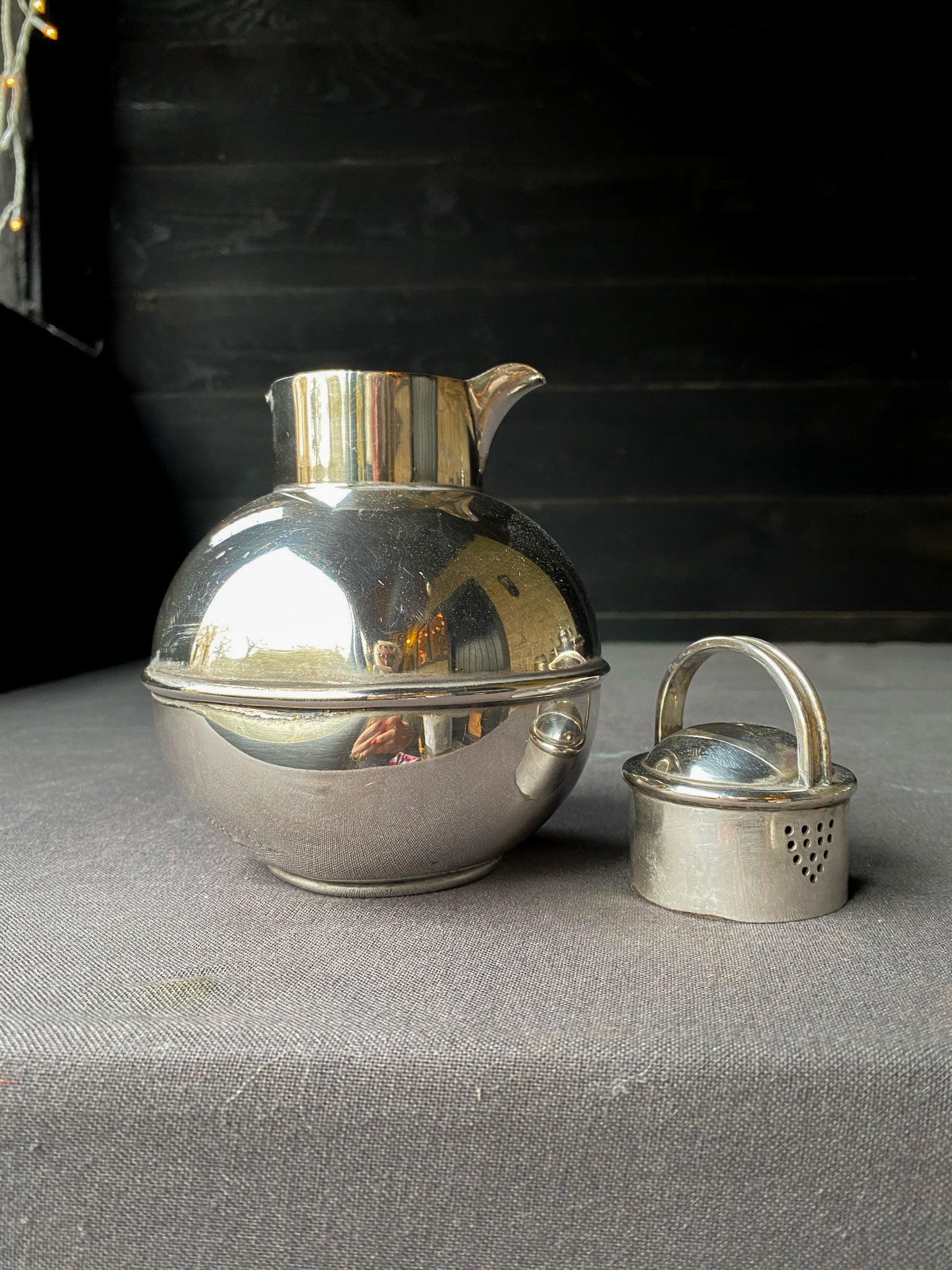 1/2 Pint Travelling Silver Plated Milk Jug
