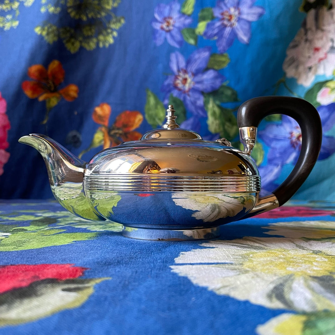 Art Deco Style Silver-Plated 1 Pint Teapot