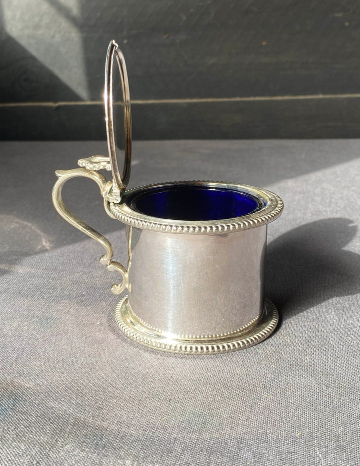Vintage Silver Plated Mustard Pot