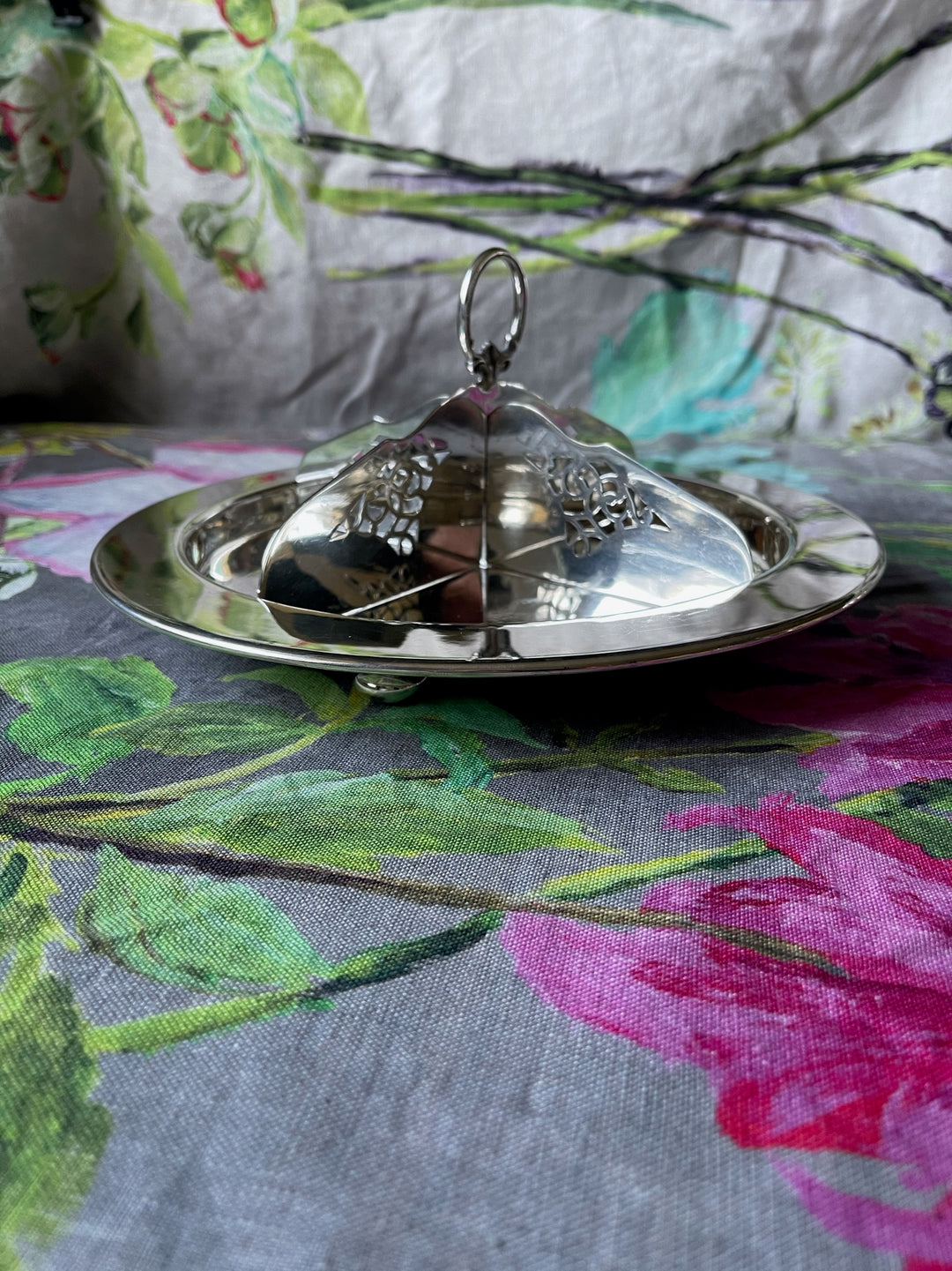 Silver Plated Quartered Serving Plate