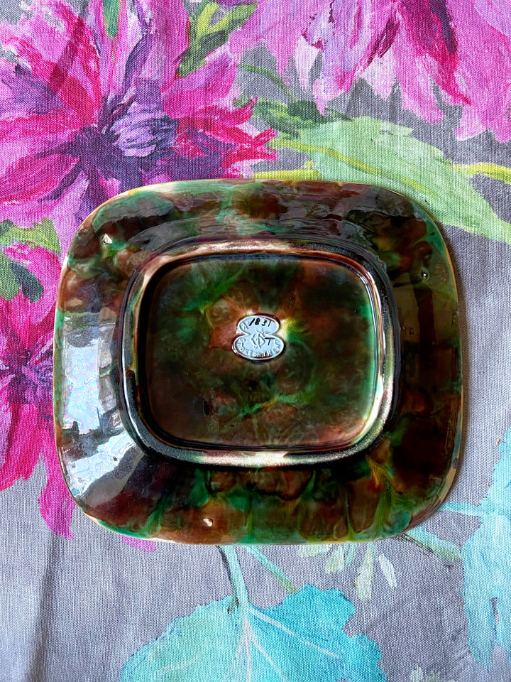 Rare Antique George Jones Sardine Dish with Lid &amp; Plate