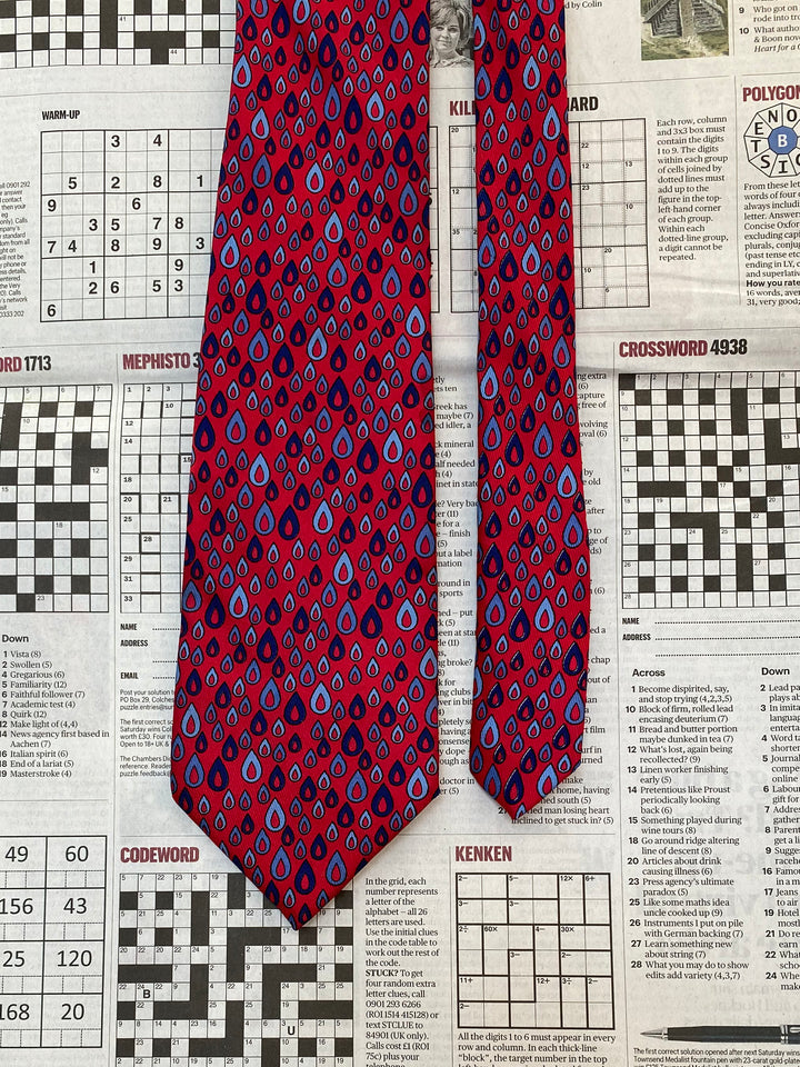 Turnbull &amp; Asser Red Silk Tie
