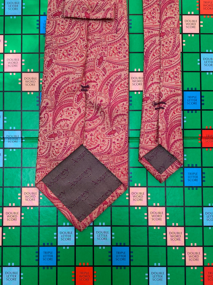 Pink Paisley Asprey Tie