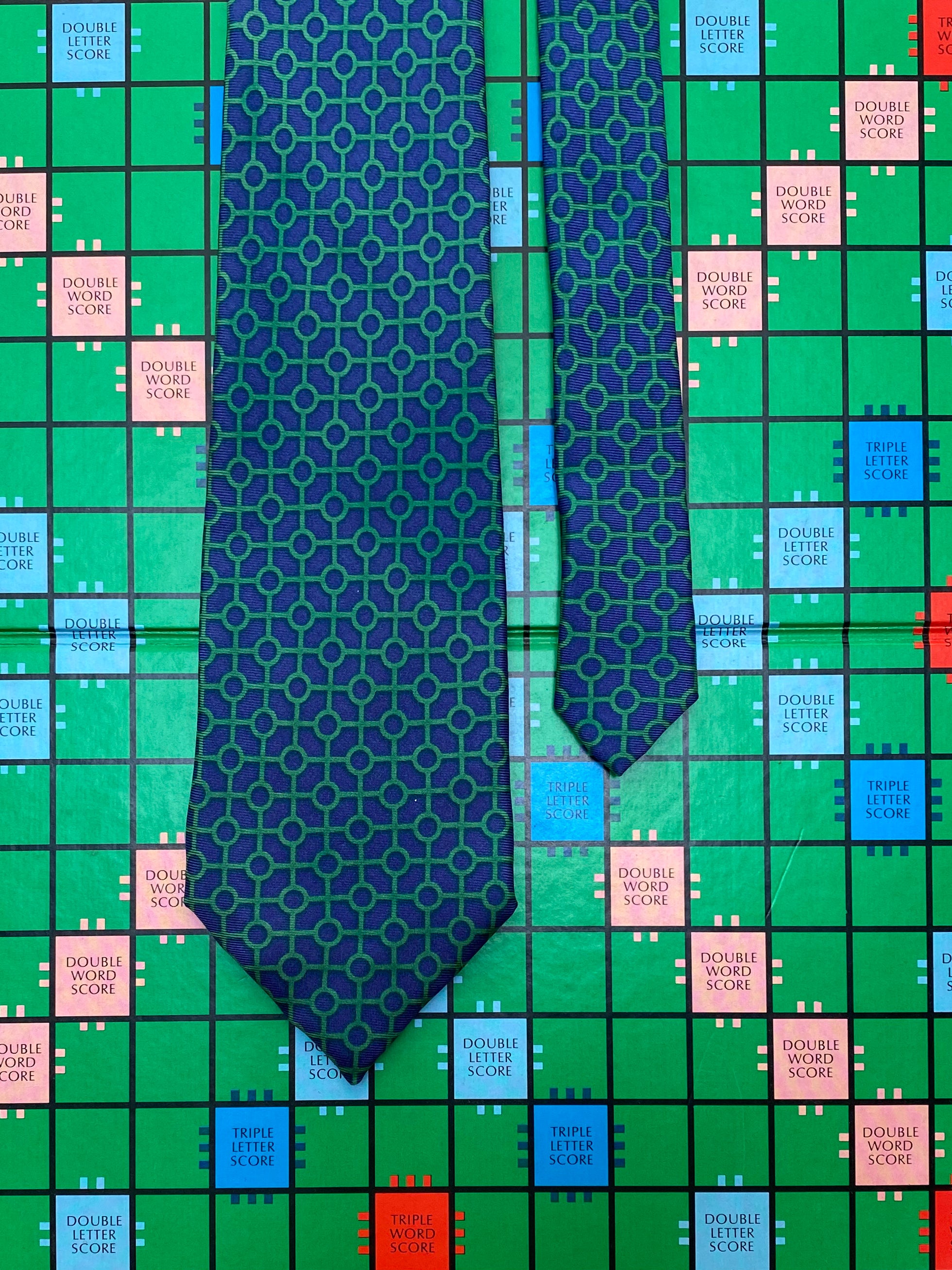 Geometric Silk Tie by National Trust Silk