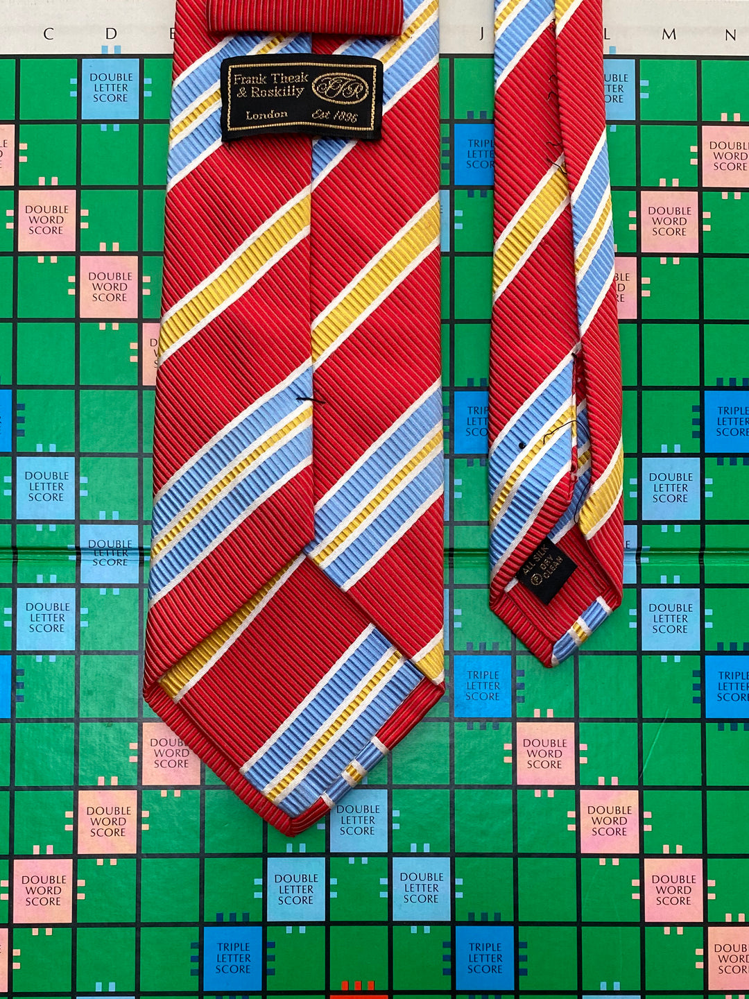 Vintage Frank Theak &amp; Roskilly Silk Tie