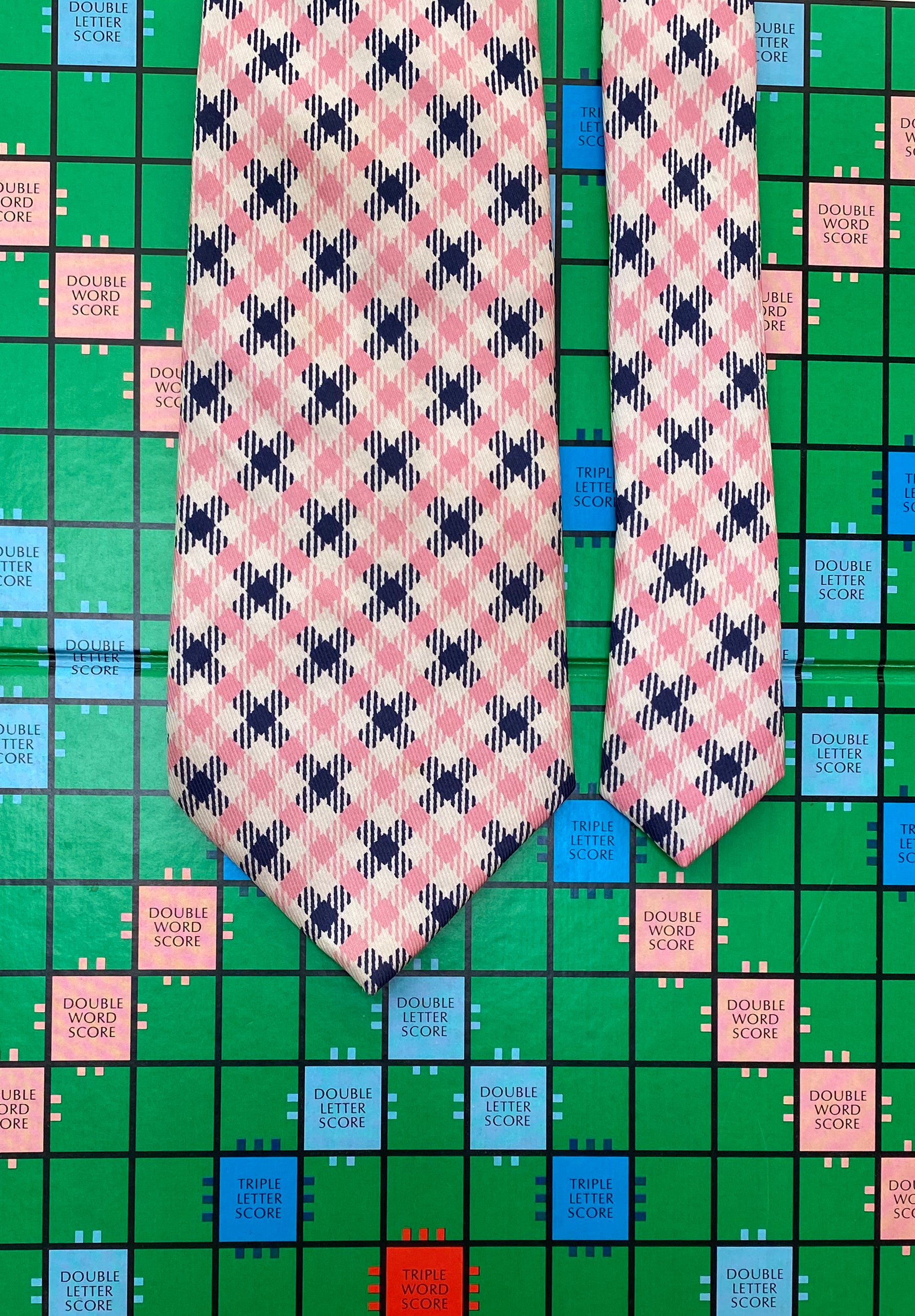 Pink Checked Turnbull & Asser Tie