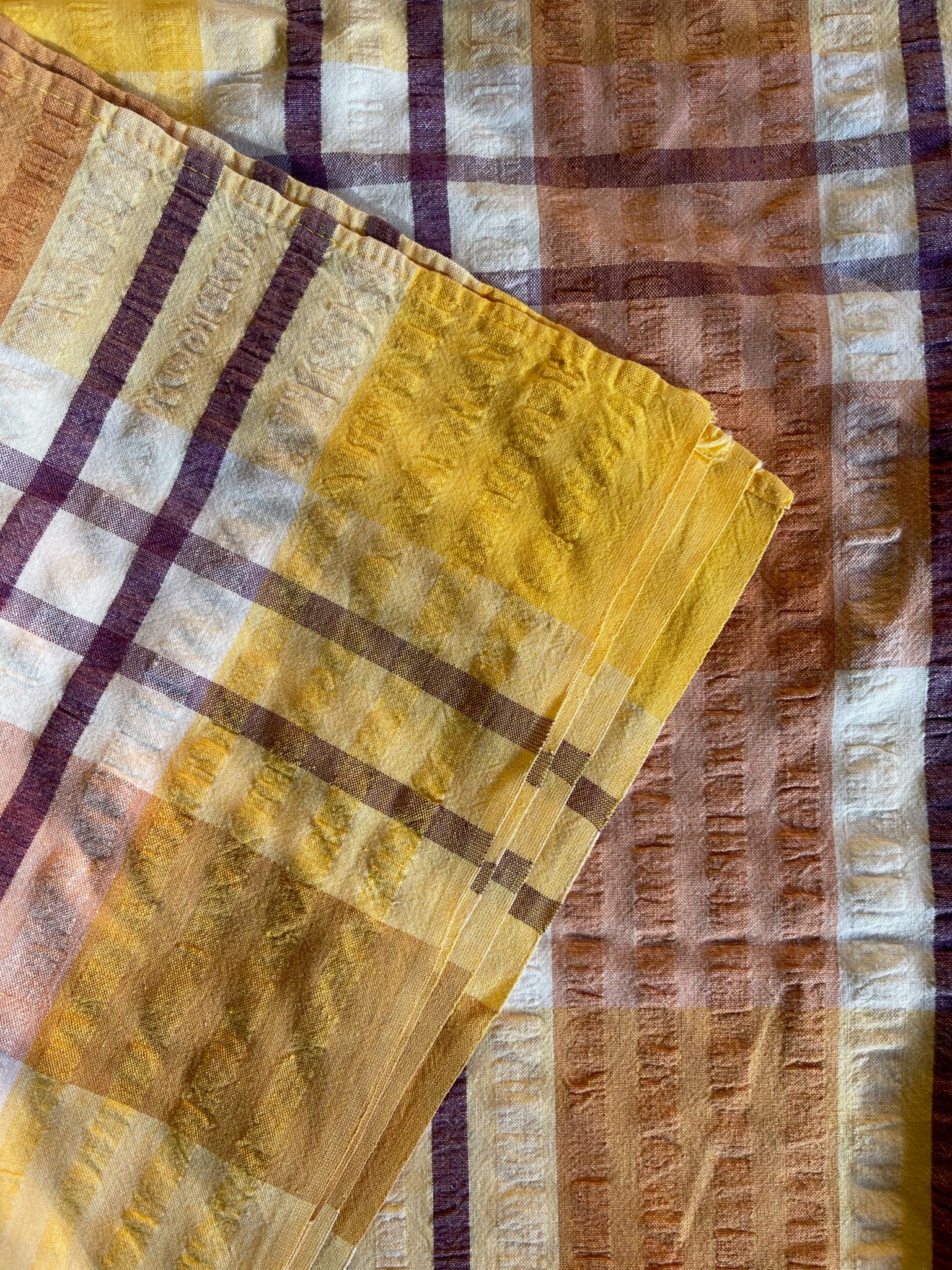 Prue Seersucker Tablecloth