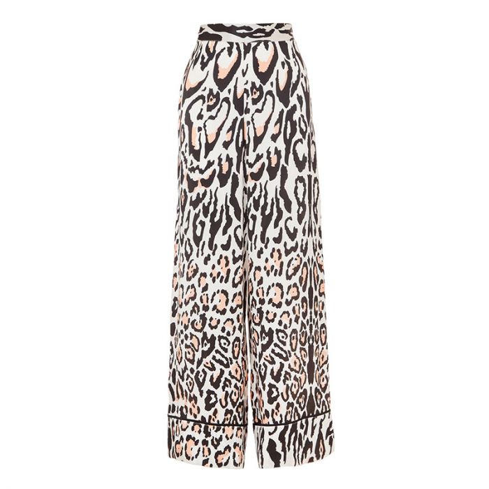 Elpis Leopard Silk Shirt &amp; Trousers