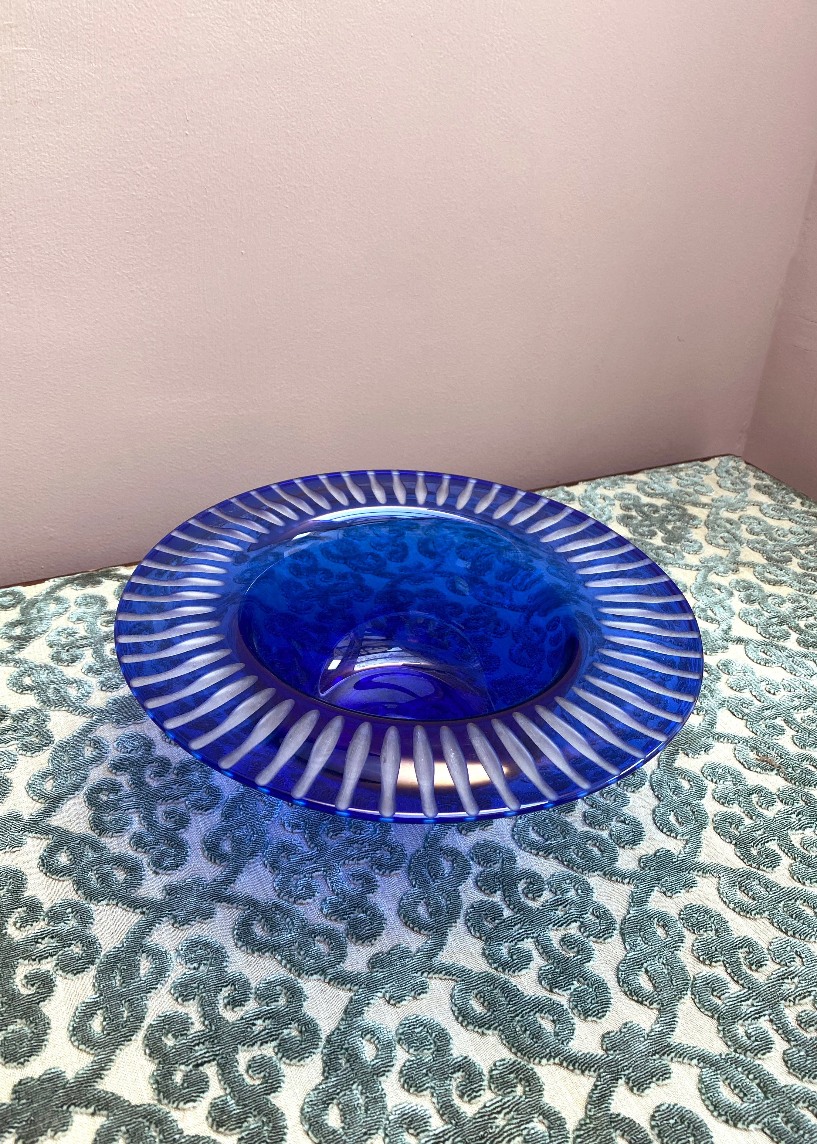 Tiffany & Co. Blue Cut Bowl