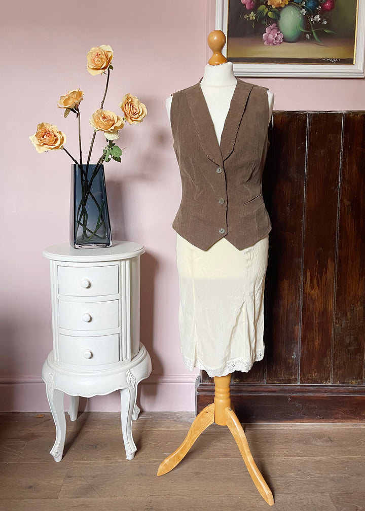 Toast Corduroy Brown Waistcoat
