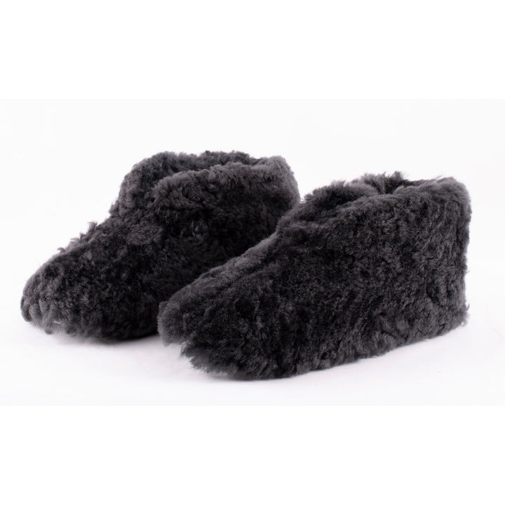 Ulla Sheepskin Booties Slipper - Asphalt