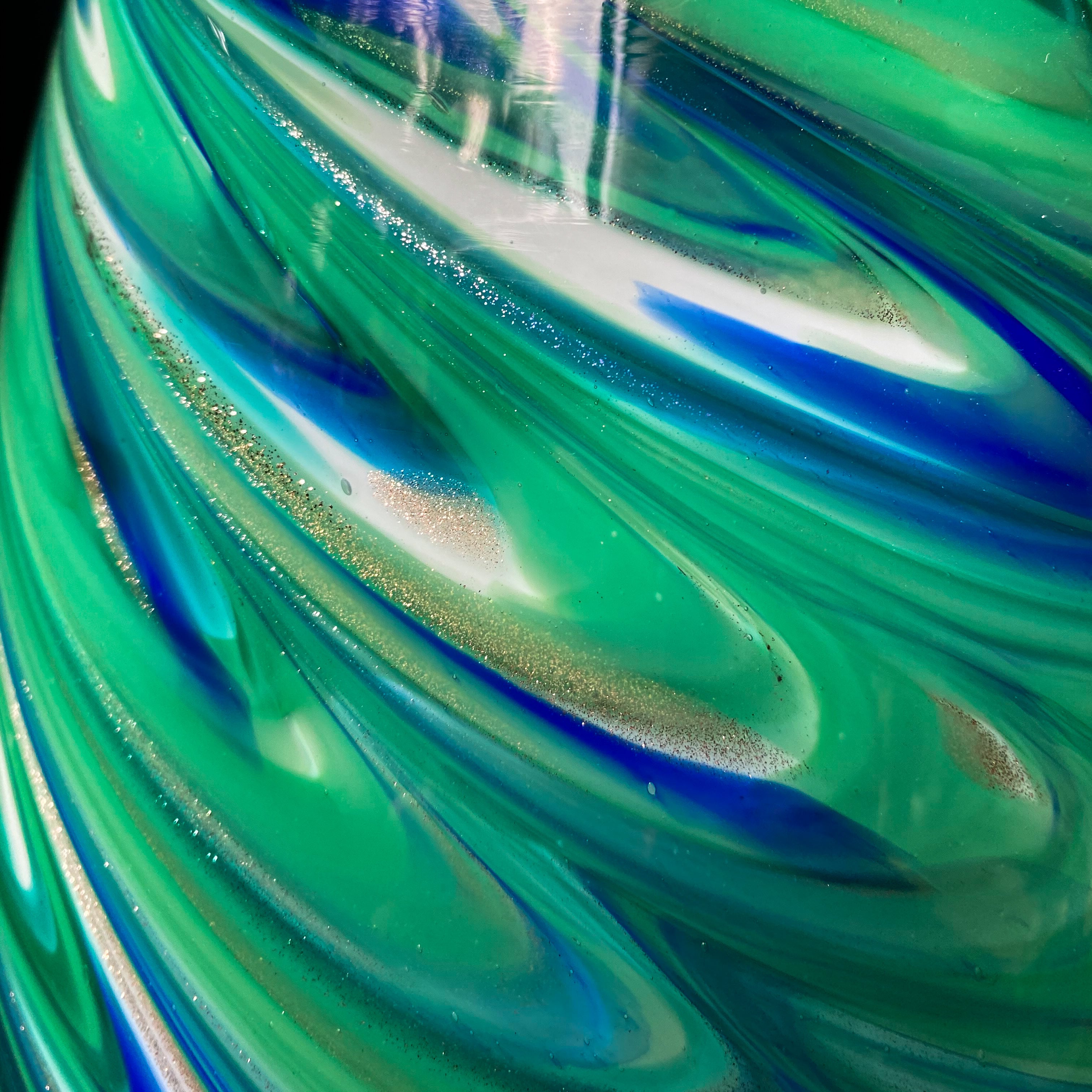 Blue Venetian Swirl Vase