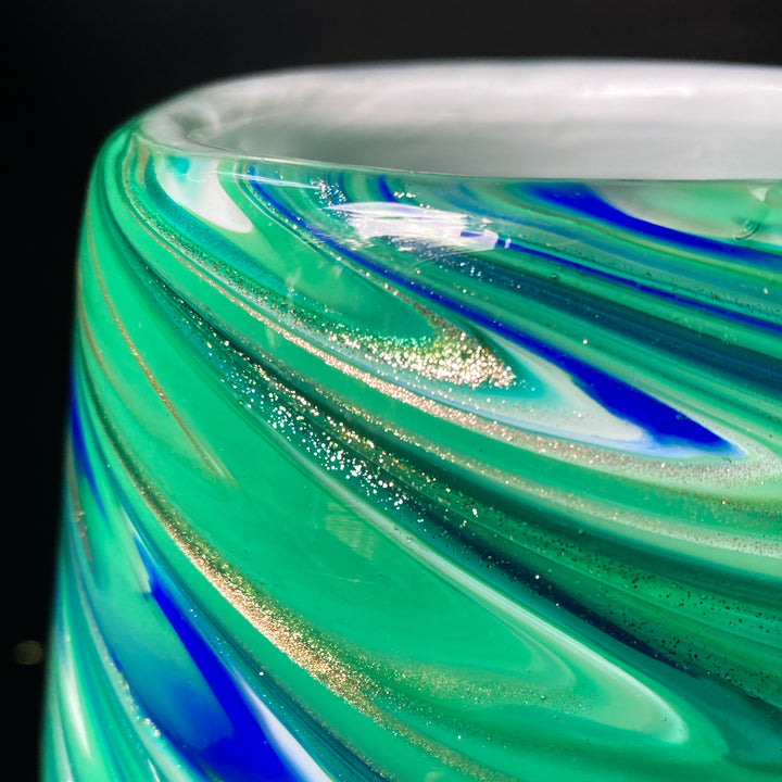 Blue Venetian Swirl Vase