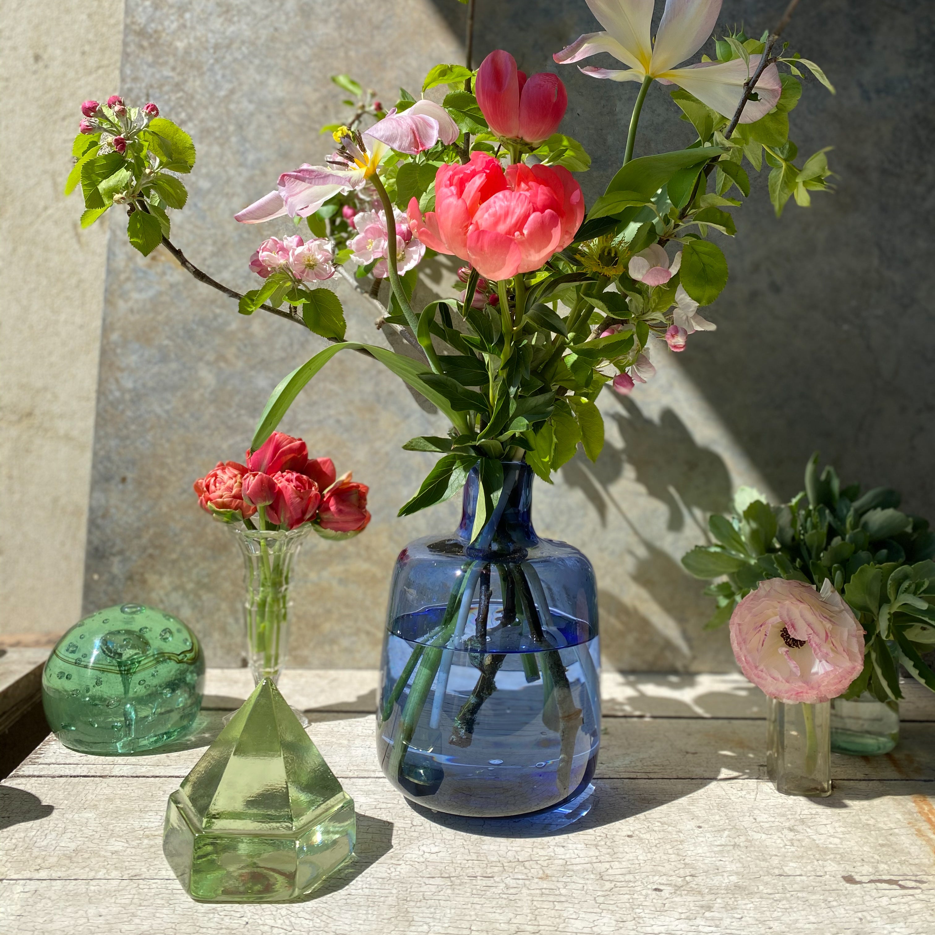 Bulbous Bell Jar Vase