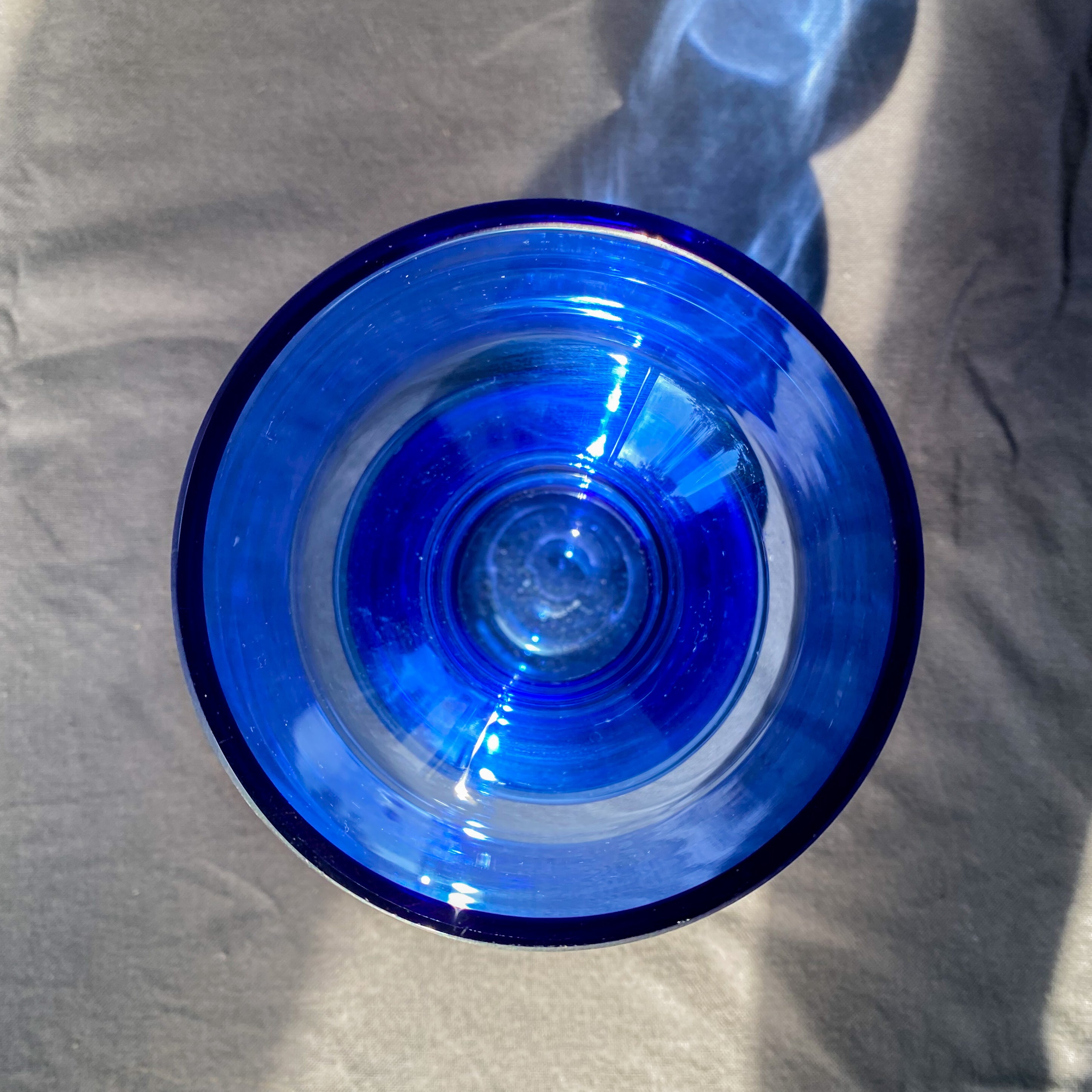 Vintage Riihimaki Cornflour Blue Vase