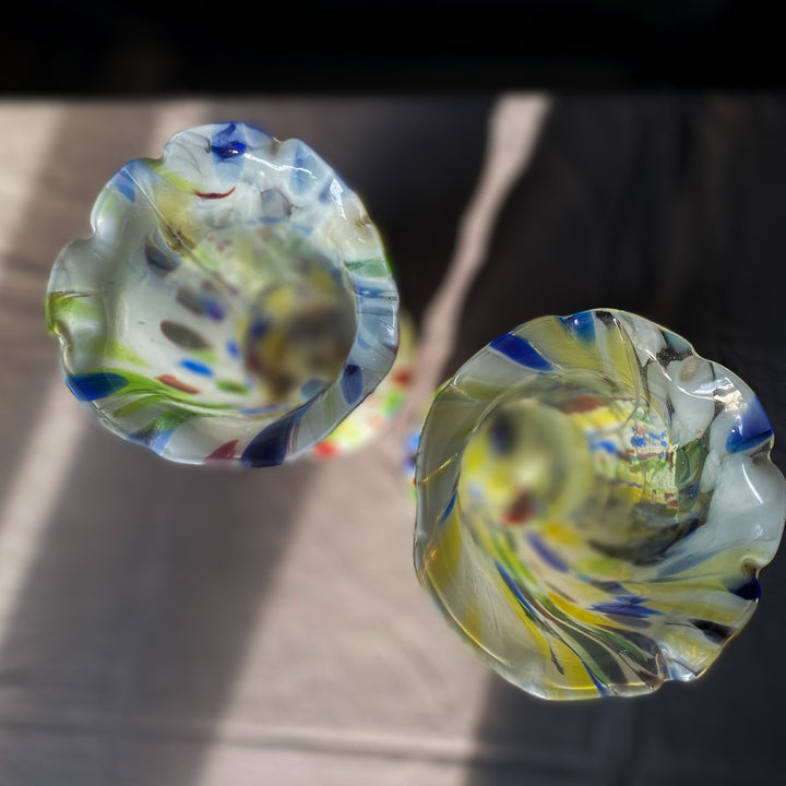 Large Multicoloured Murano Vases