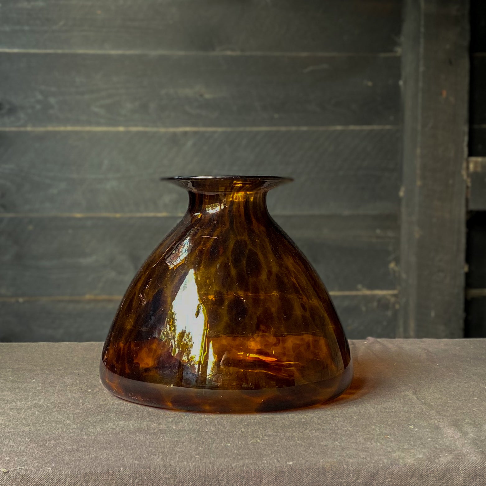 Tortoiseshell Glass Vase