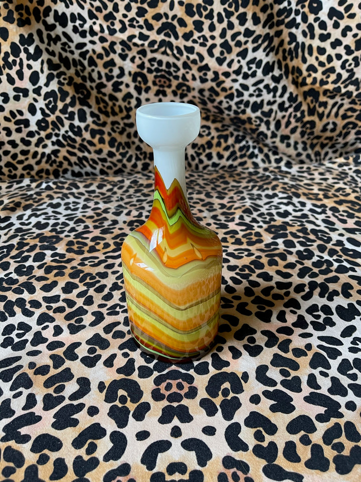 Vintage Small Glass Bottle Vase