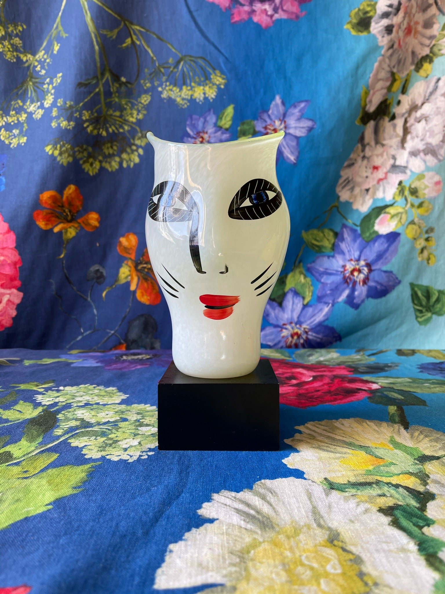Vintage Kosta Boda Face Vase by Ulrica Hydman