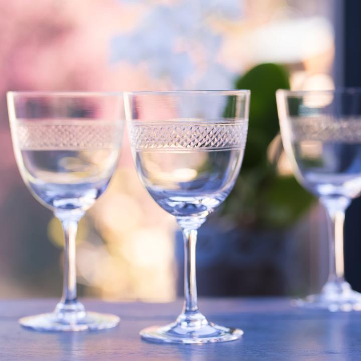 The Vintage List Bands  Wine Glasses Set of 6