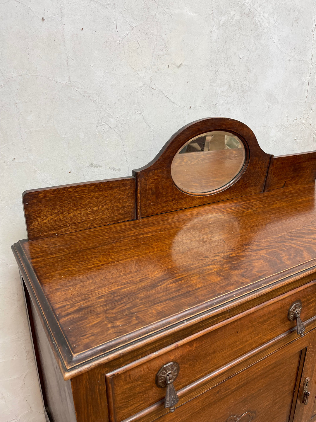 Victorian Mirror Sideboard with Barley Twist Legs