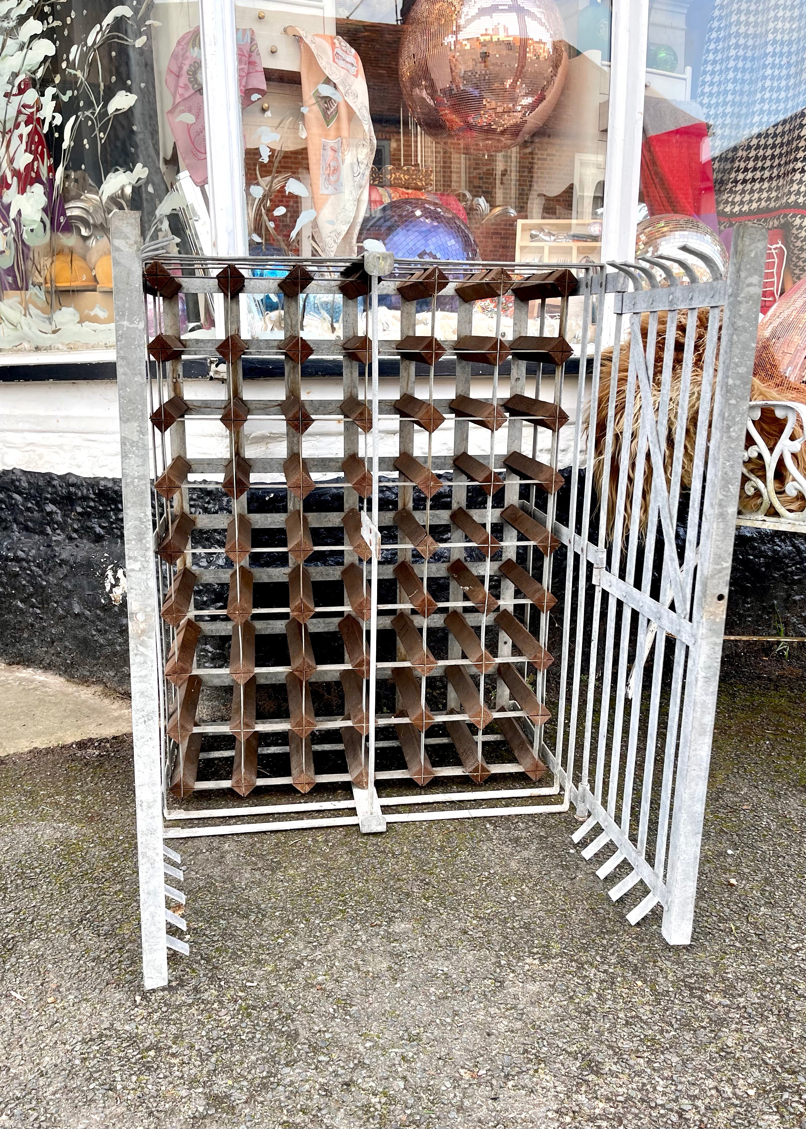 Vintage French Cage Wine Safe/Rack48 Bottles