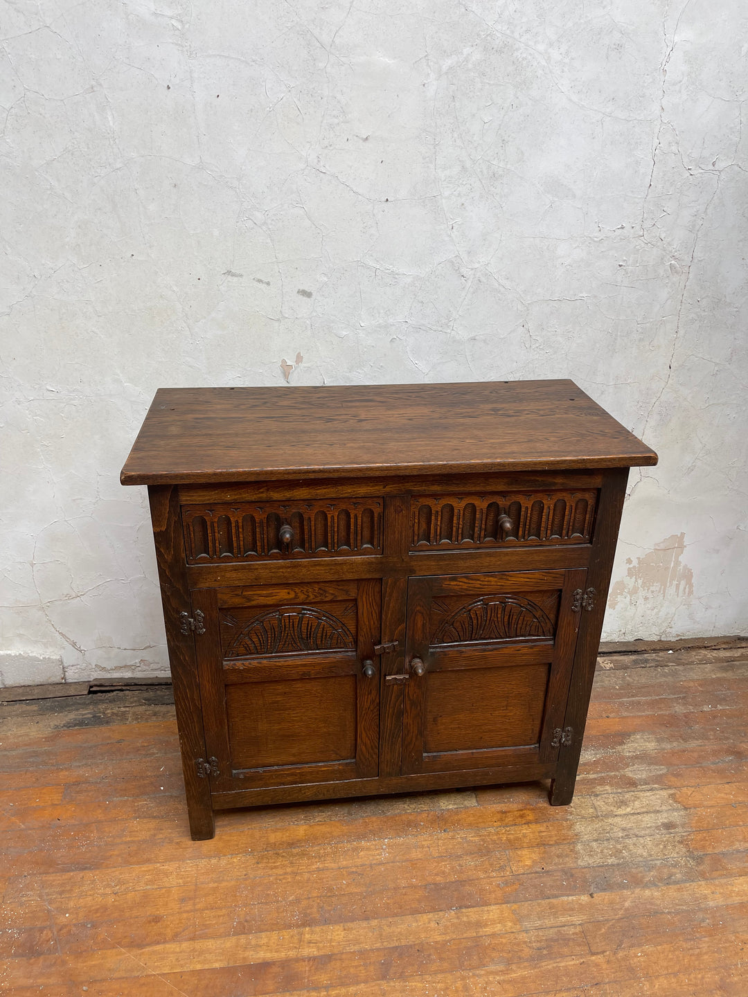 Vintage Carved Wooden Cabinet