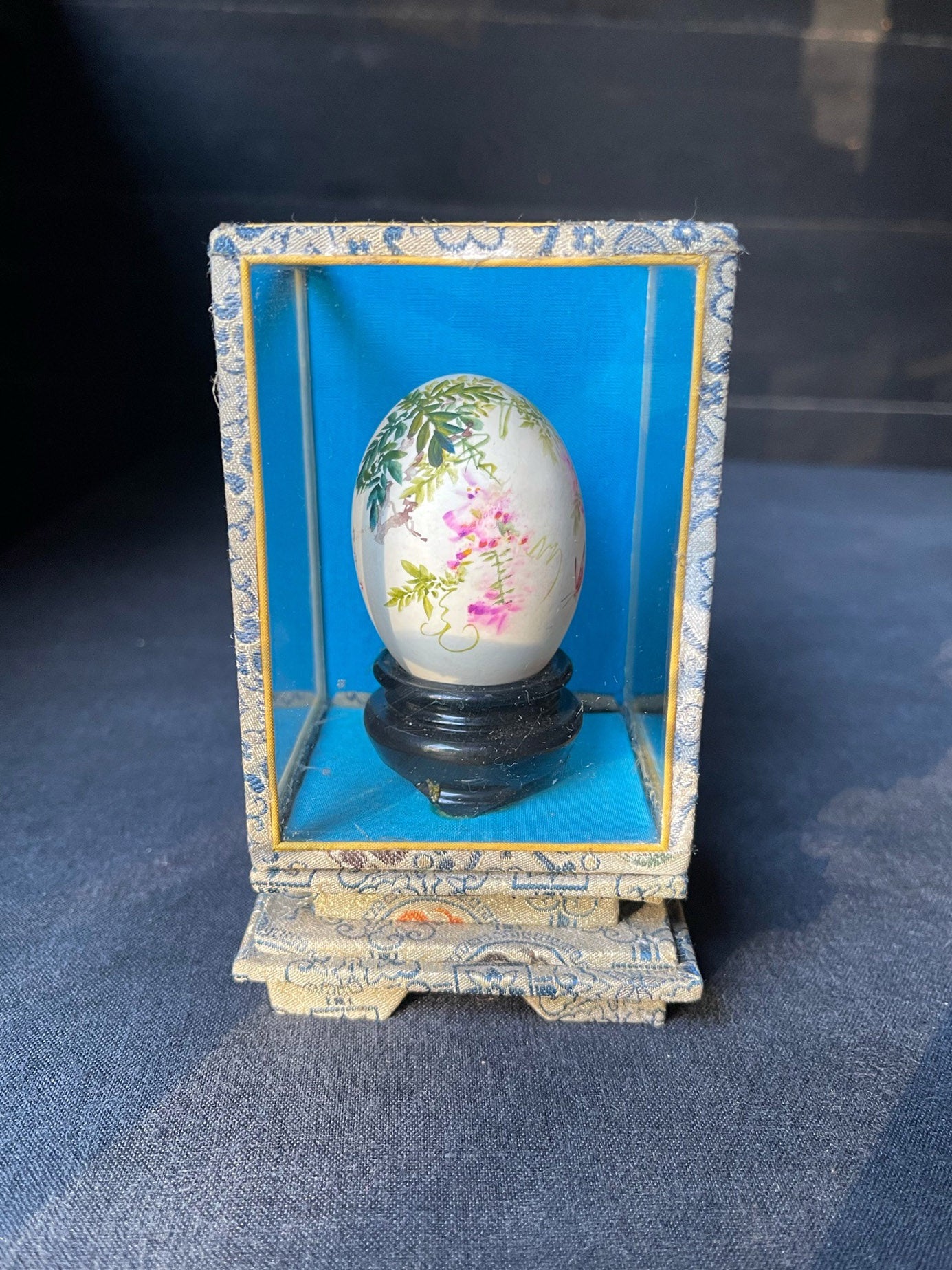 Vintage Chinese Painted Eggs - Butterfly