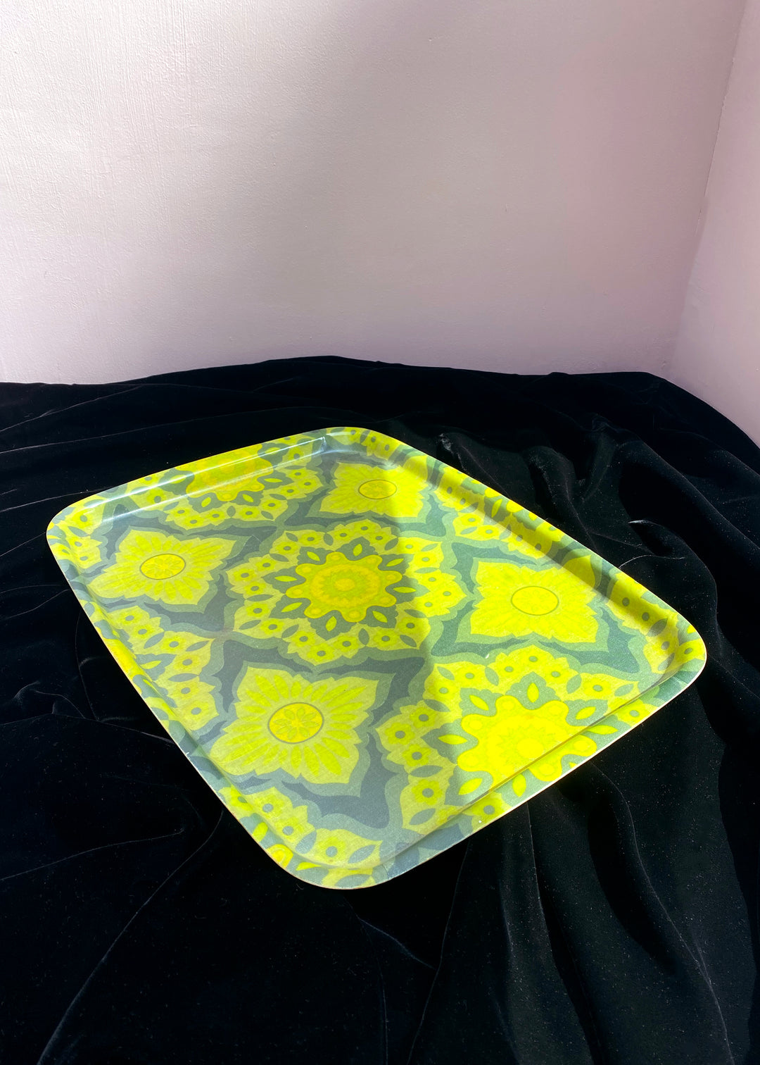 Vintage Green Fibreglass Tray